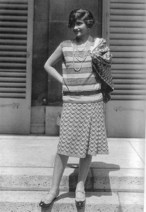 coco chanel jersey dress 1920.